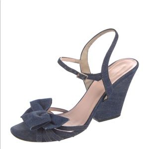 Kate Spade New York Ivana Wedge Sandal Denim - Rare!